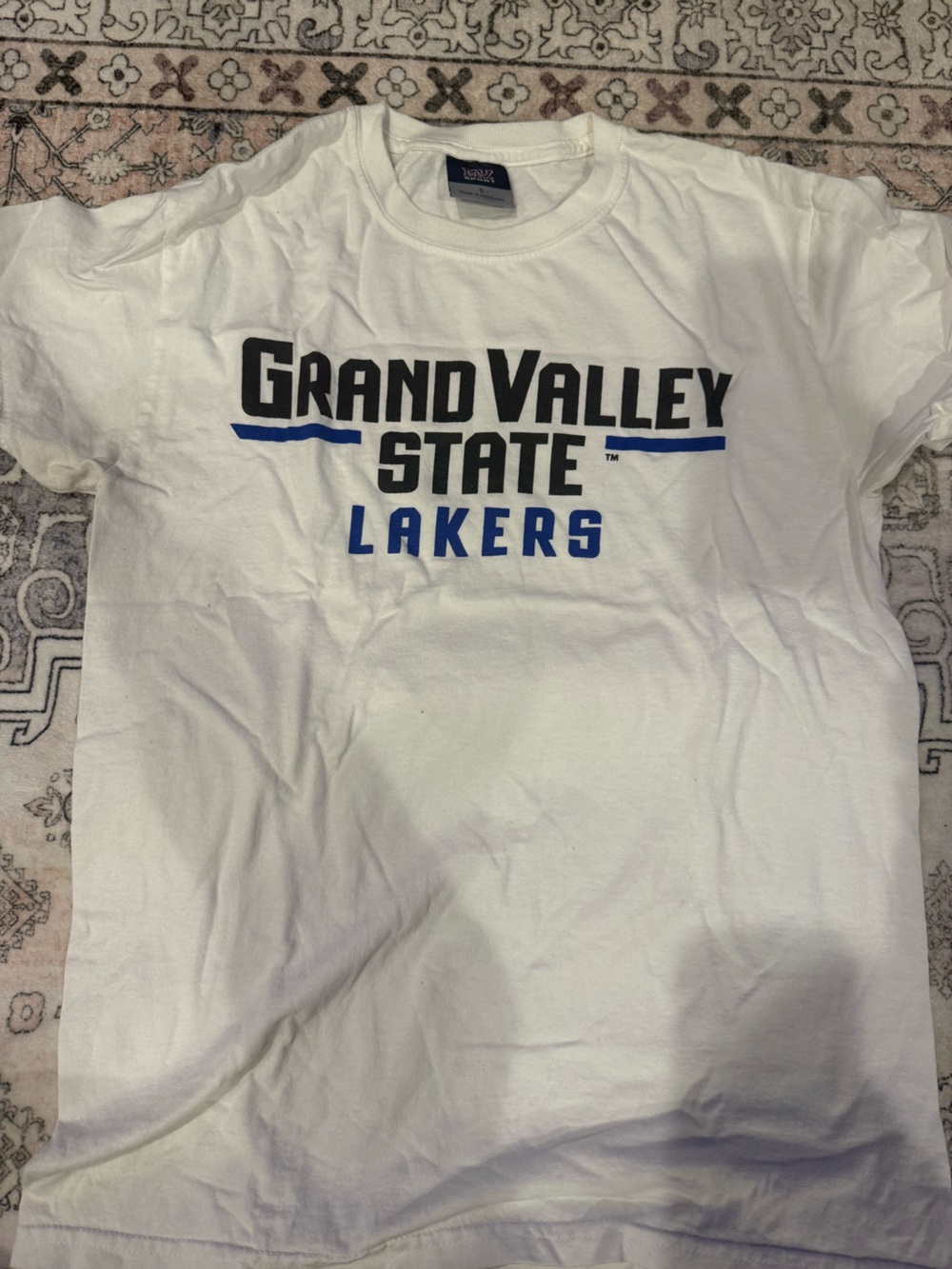 Grand Valley State Lakers White Graphic Tee